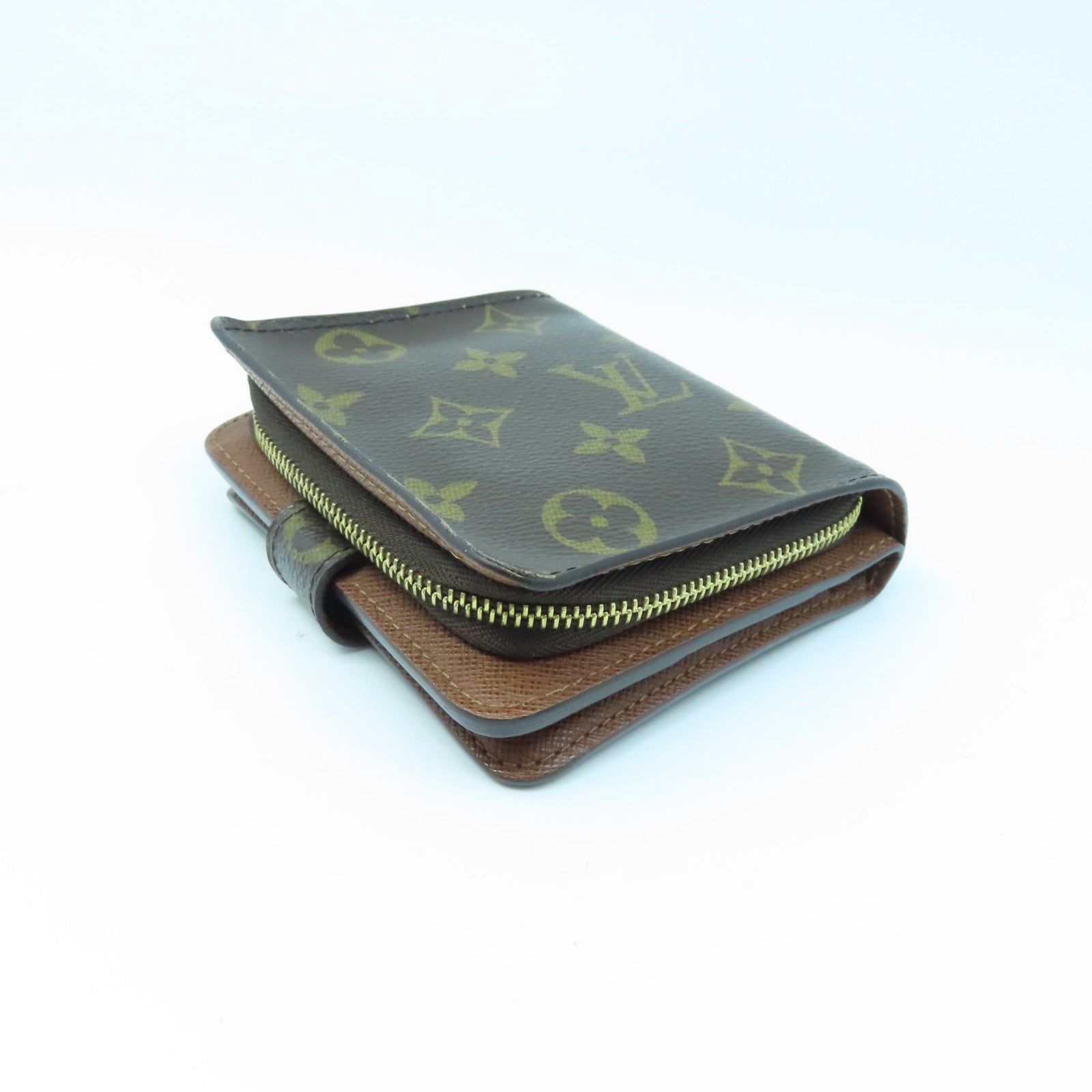 LOUIS VUITTON Monogram Wallet金扣錢包棕色