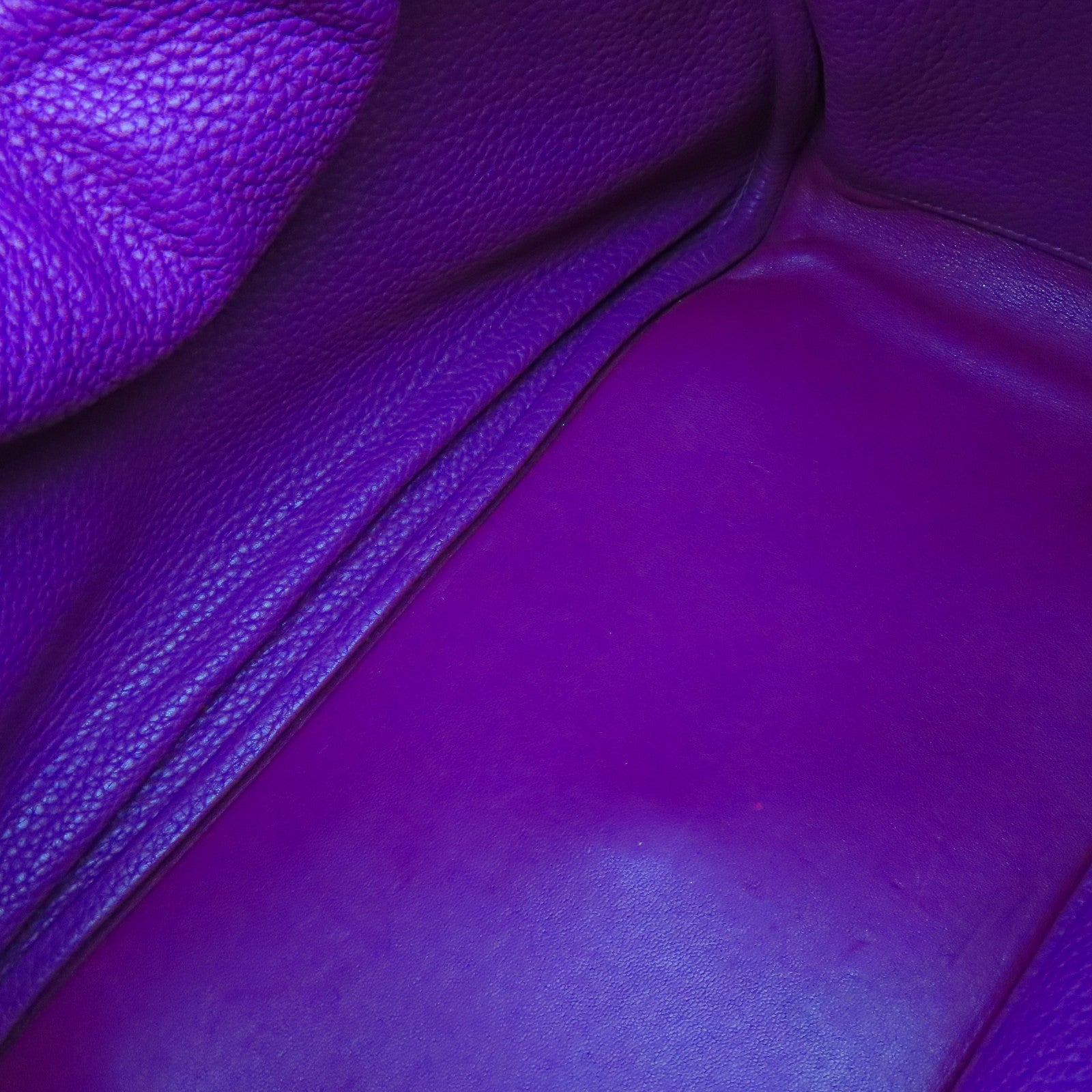 HERMES Clemence皮革Lindy 34銀扣手挽肩背兩用袋紫色– Brand Off Hong 