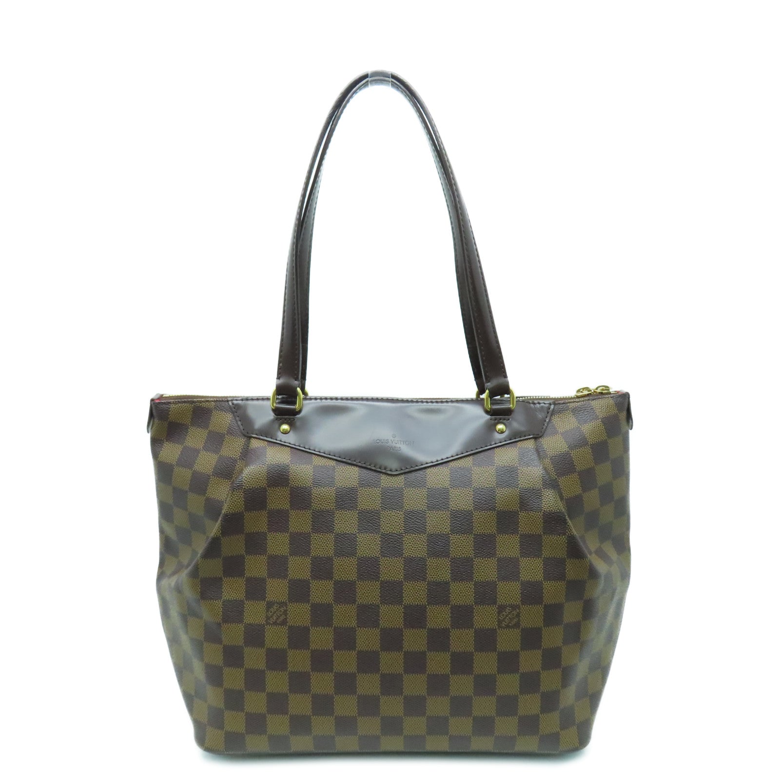 LOUIS VUITTON Damier Westminster GM金扣手挽袋啡色