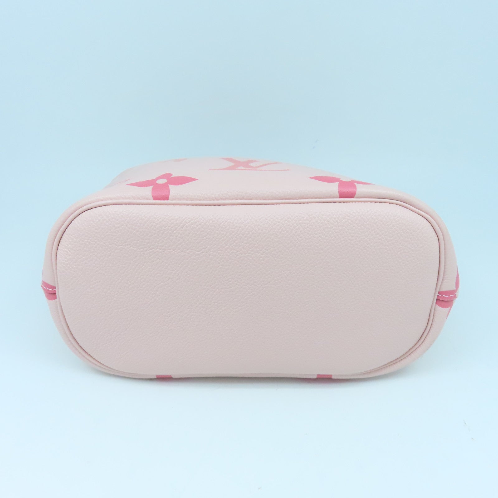LOUIS VUITTON Monogram Empreinte Marshmallow金扣手挽肩背兩用袋粉紅色