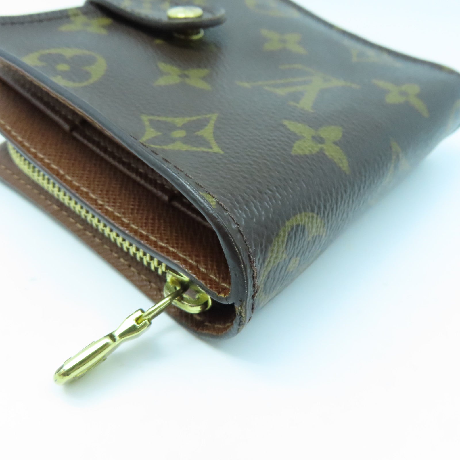 LOUIS VUITTON Monogram Wallet金扣錢包棕色