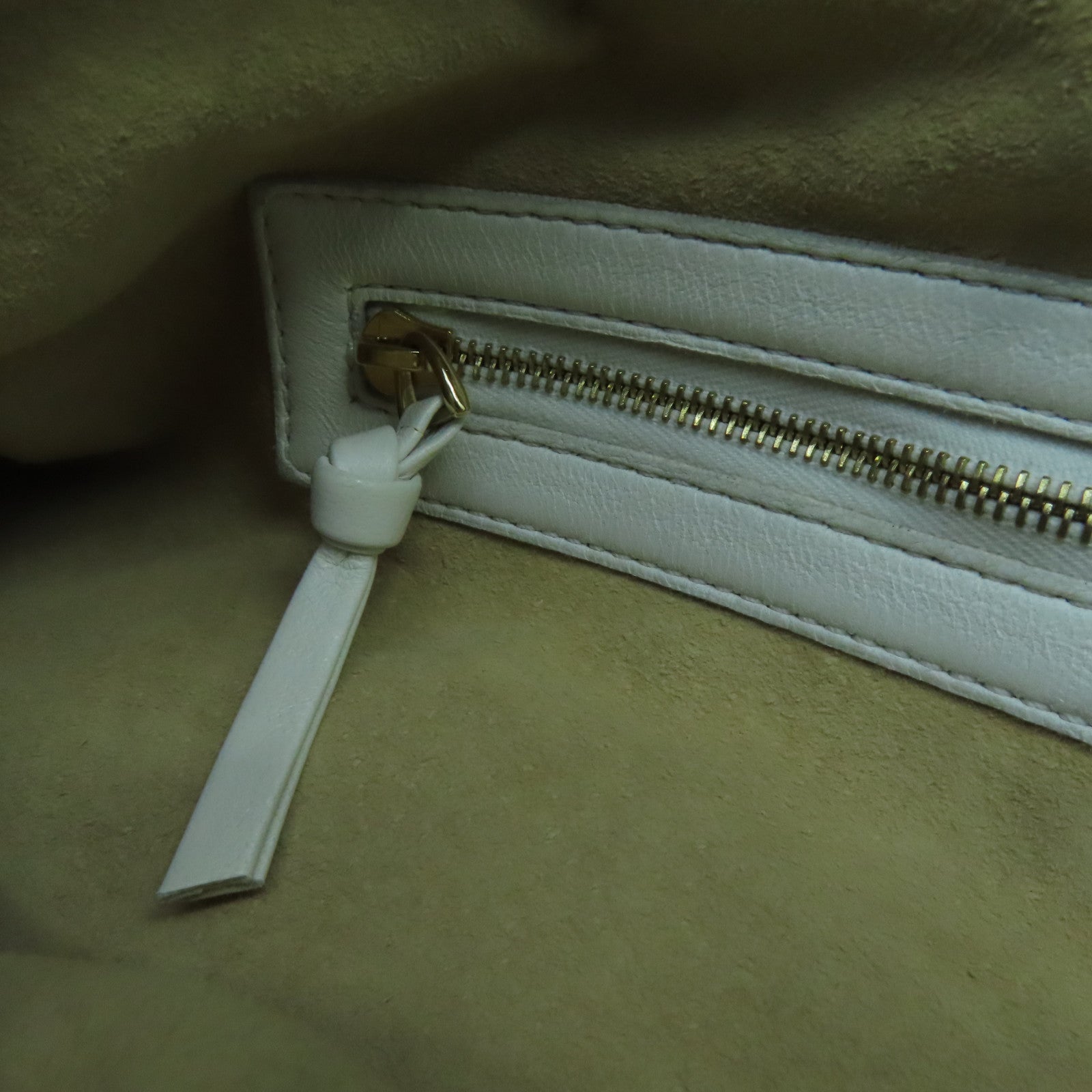 BOTTEGA VENETA 織紋皮革Shoulder Bag金扣肩背袋白色