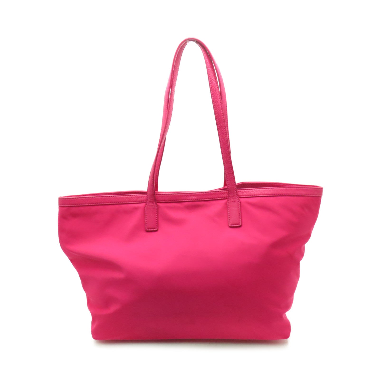 Tory Burch 尼龍Tote Bag金扣手挽袋桃紅色