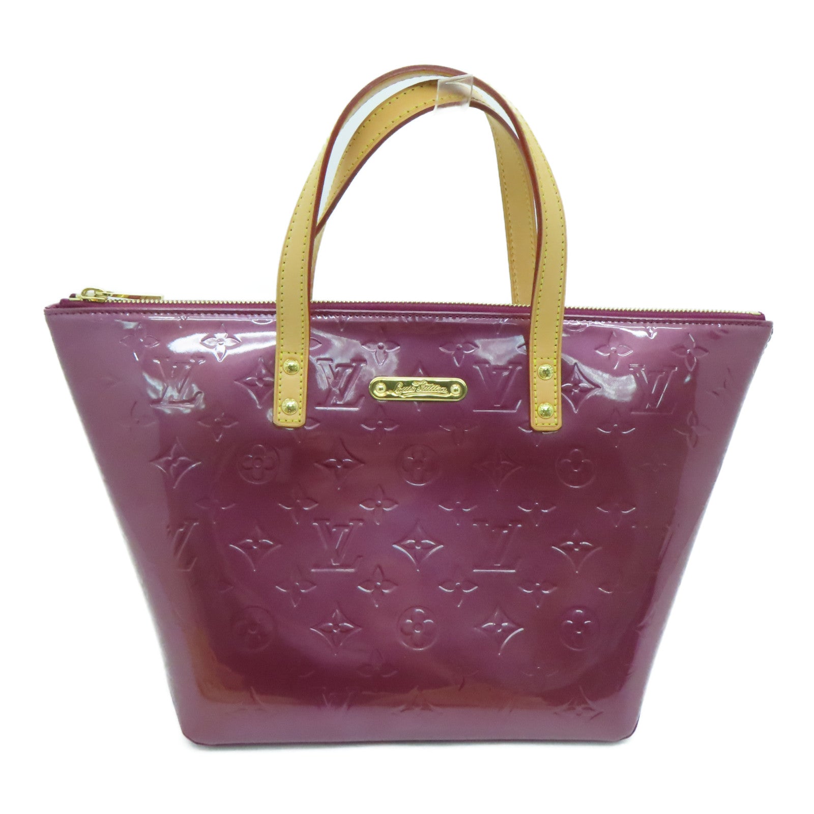 LOUIS VUITTON Monogram Mini Bellevue PM金扣手挽袋紫色