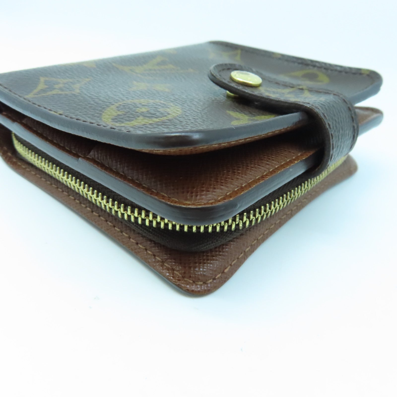 LOUIS VUITTON Monogram Wallet金扣錢包棕色