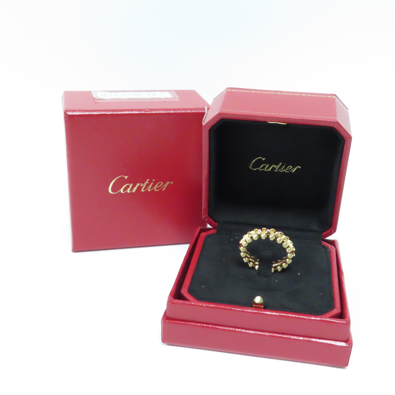 CARTIER 18K玫瑰金Clash de Ring戒指Cartier#62/US#10