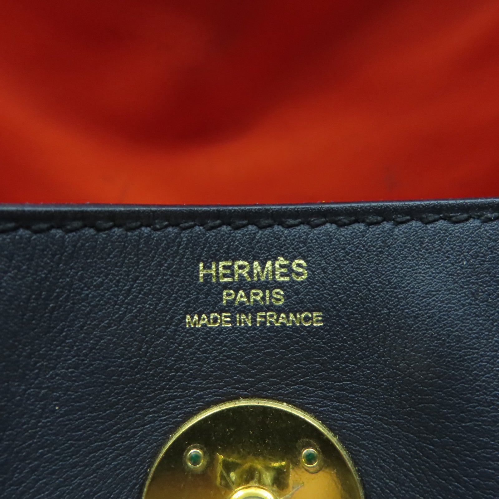 HERMES Swift皮革Lindy 26金扣手挽肩背兩用袋Bleu Indigo靛藍色