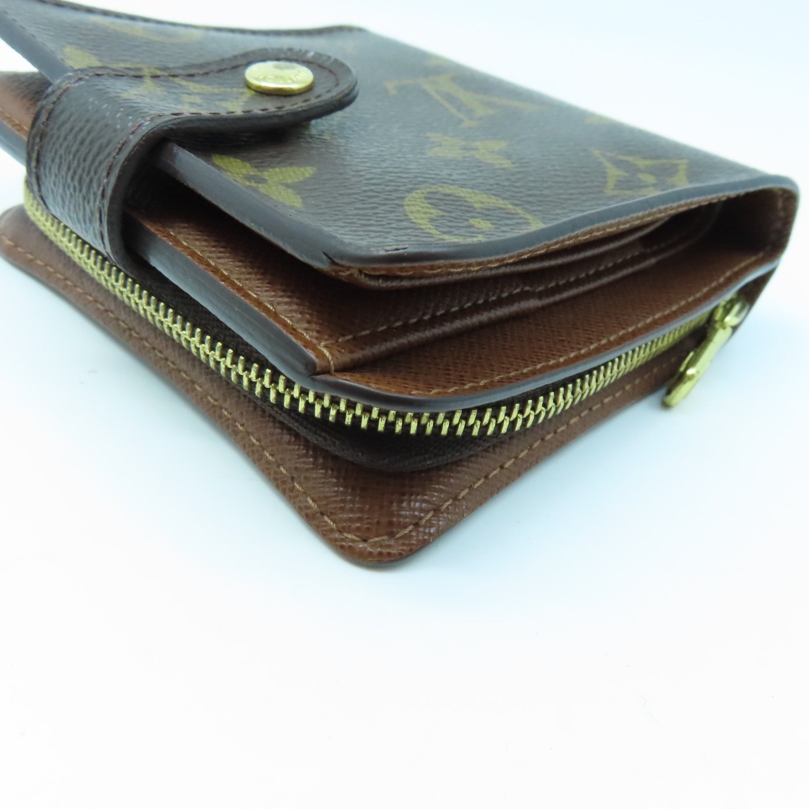LOUIS VUITTON Monogram Wallet金扣錢包棕色
