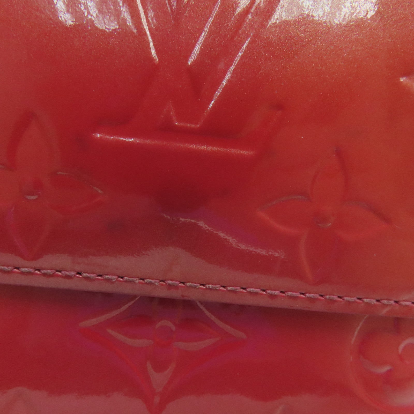 LOUIS VUITTON Vernis Wallet金扣錢包粉紅色