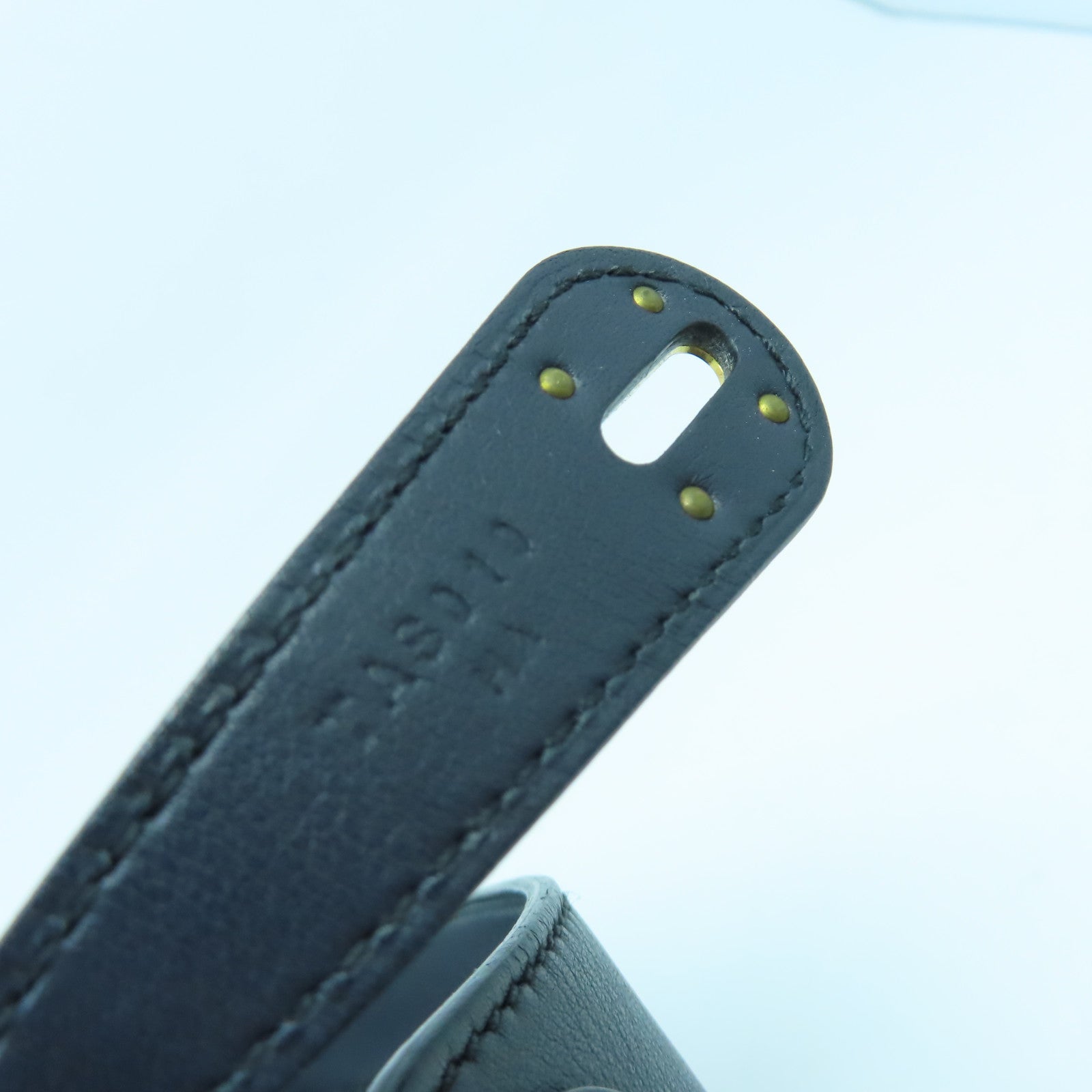 HERMES Swift皮革Lindy 26金扣手挽肩背兩用袋Bleu Indigo靛藍色