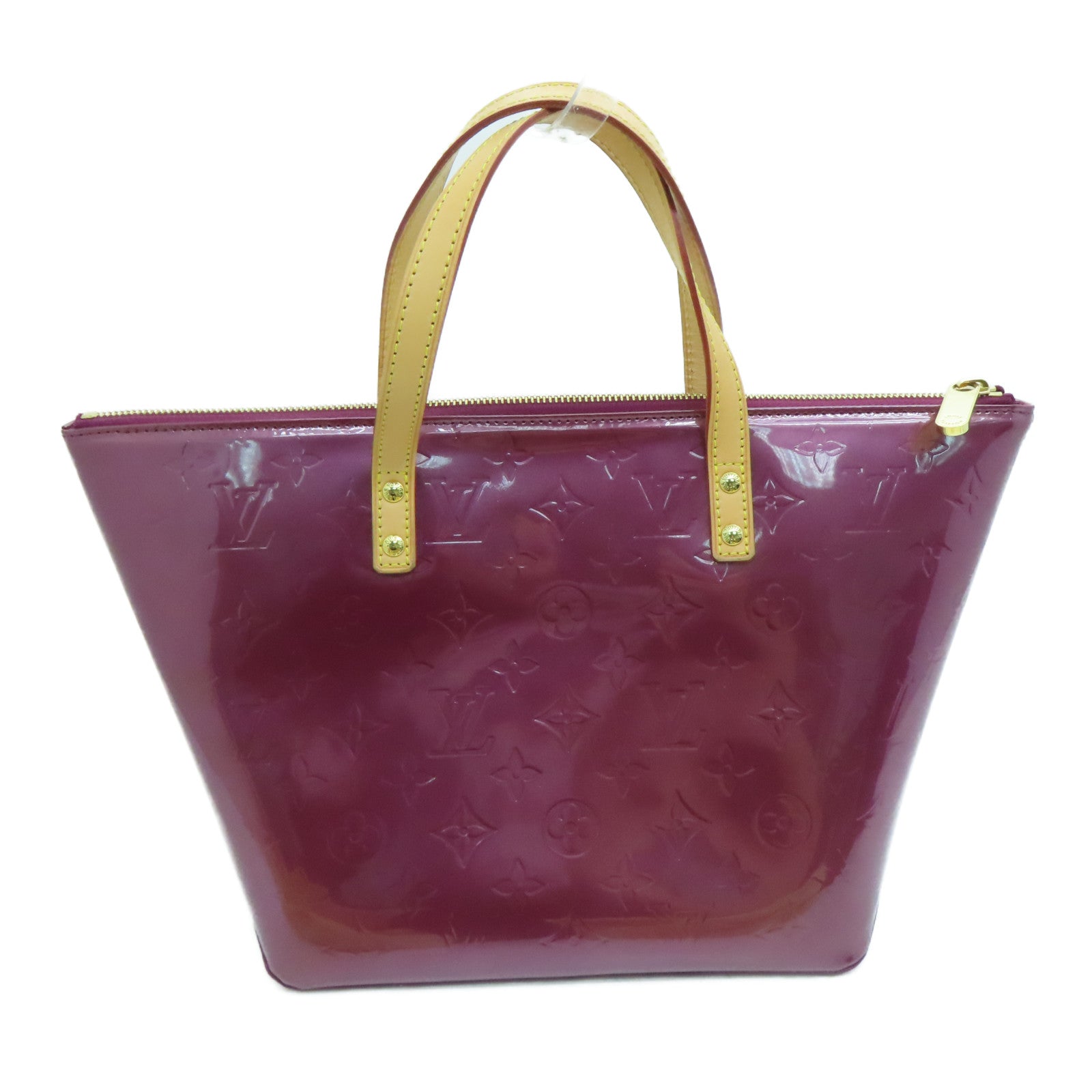 LOUIS VUITTON Monogram Mini Bellevue PM金扣手挽袋紫色