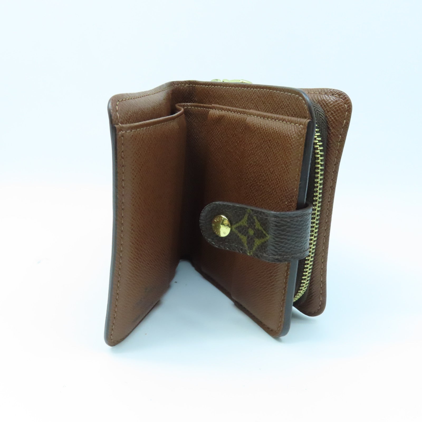 LOUIS VUITTON Monogram Wallet金扣錢包棕色