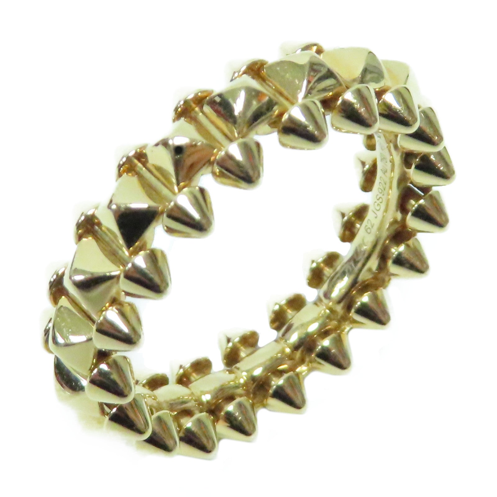 CARTIER 18K玫瑰金Clash de Ring戒指Cartier#62/US#10