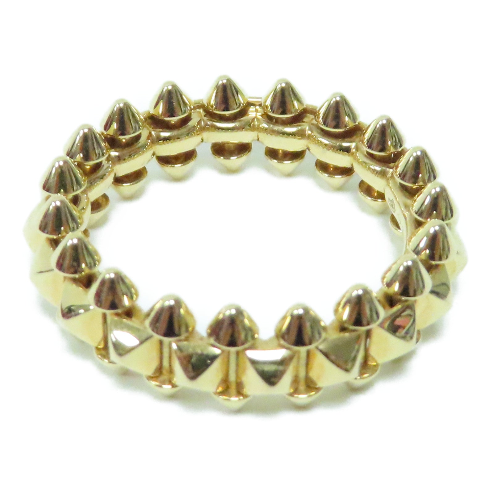 CARTIER 18K玫瑰金Clash de Ring戒指Cartier#62/US#10