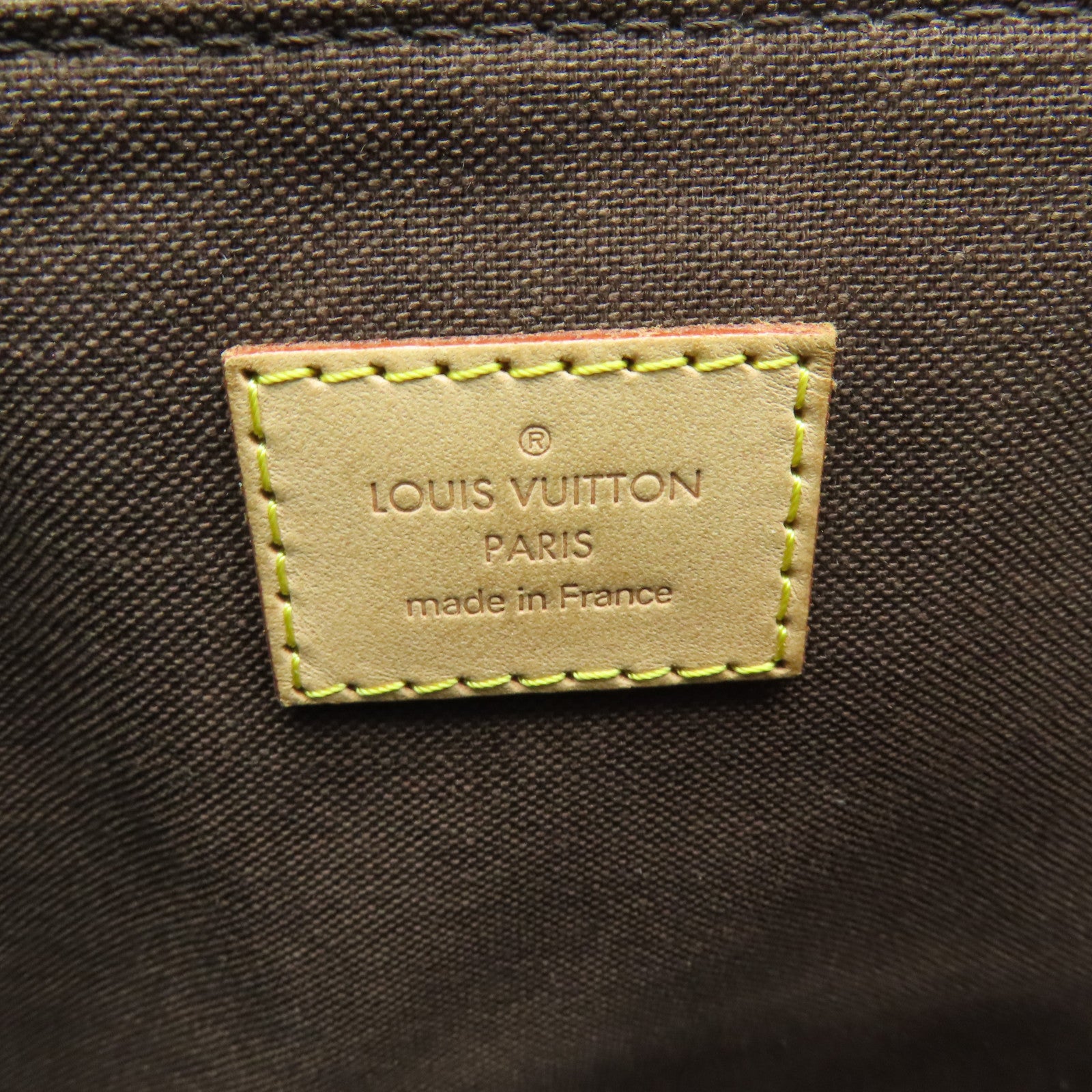 LOUIS VUITTON Monogram Menilmontant MM金扣肩背袋棕色