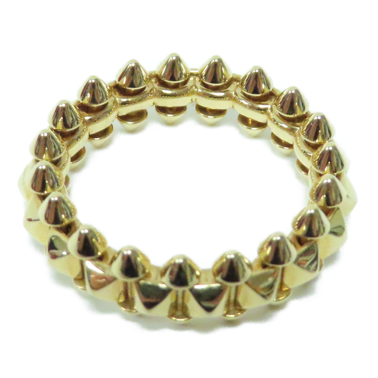 CARTIER 18K玫瑰金Clash de Ring戒指Cartier#62/US#10