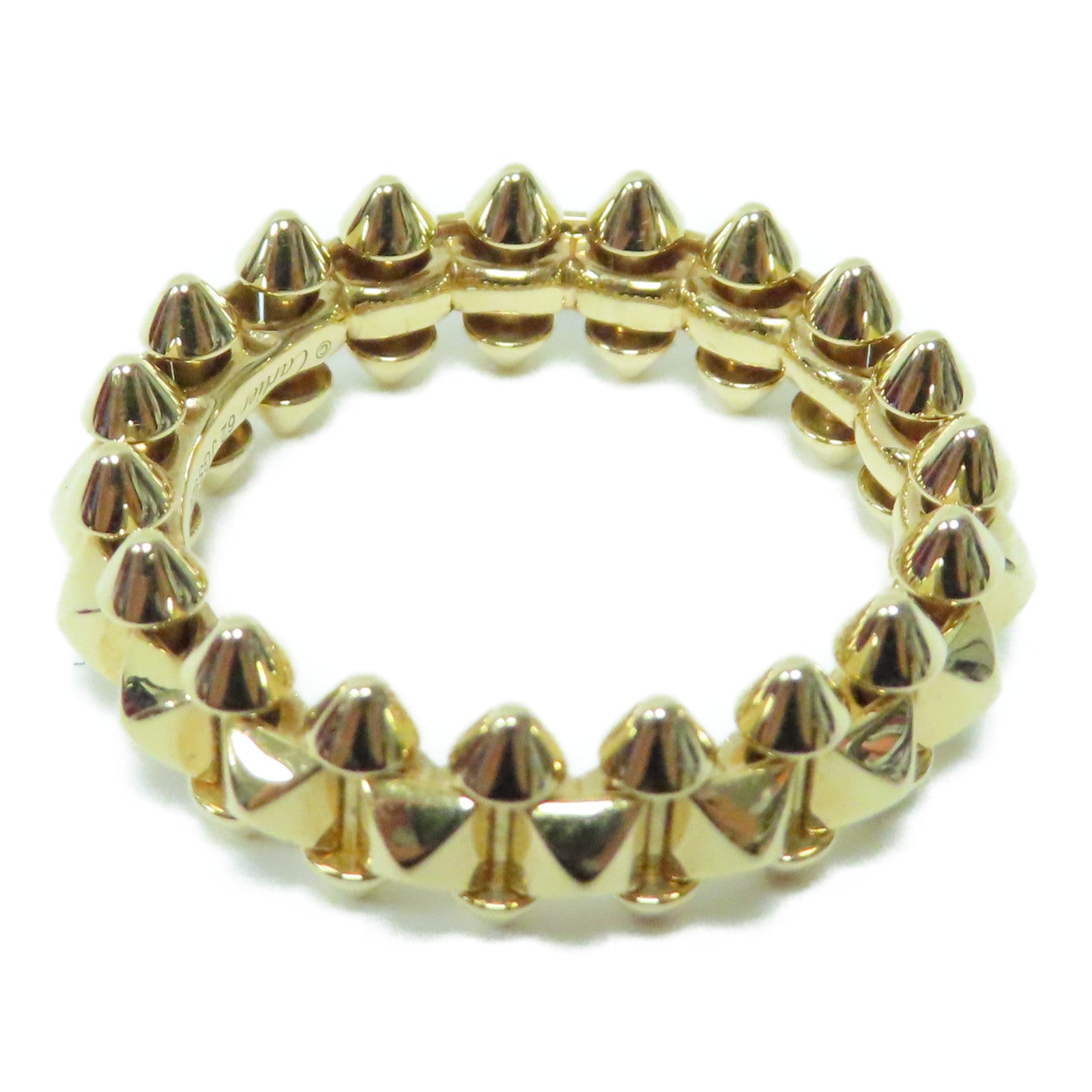 CARTIER 18K玫瑰金Clash de Ring戒指Cartier#62/US#10