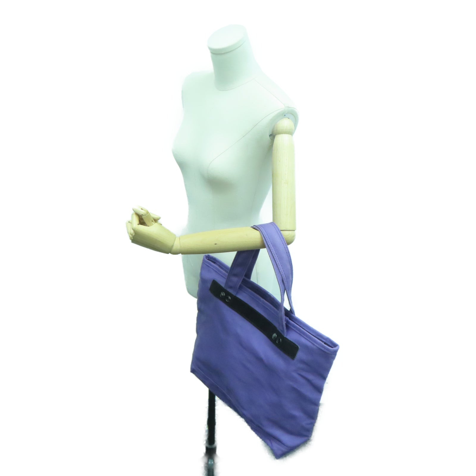 MARC BY MARC JACOBS 帆布Tote Bag银扣手挽袋紫色
