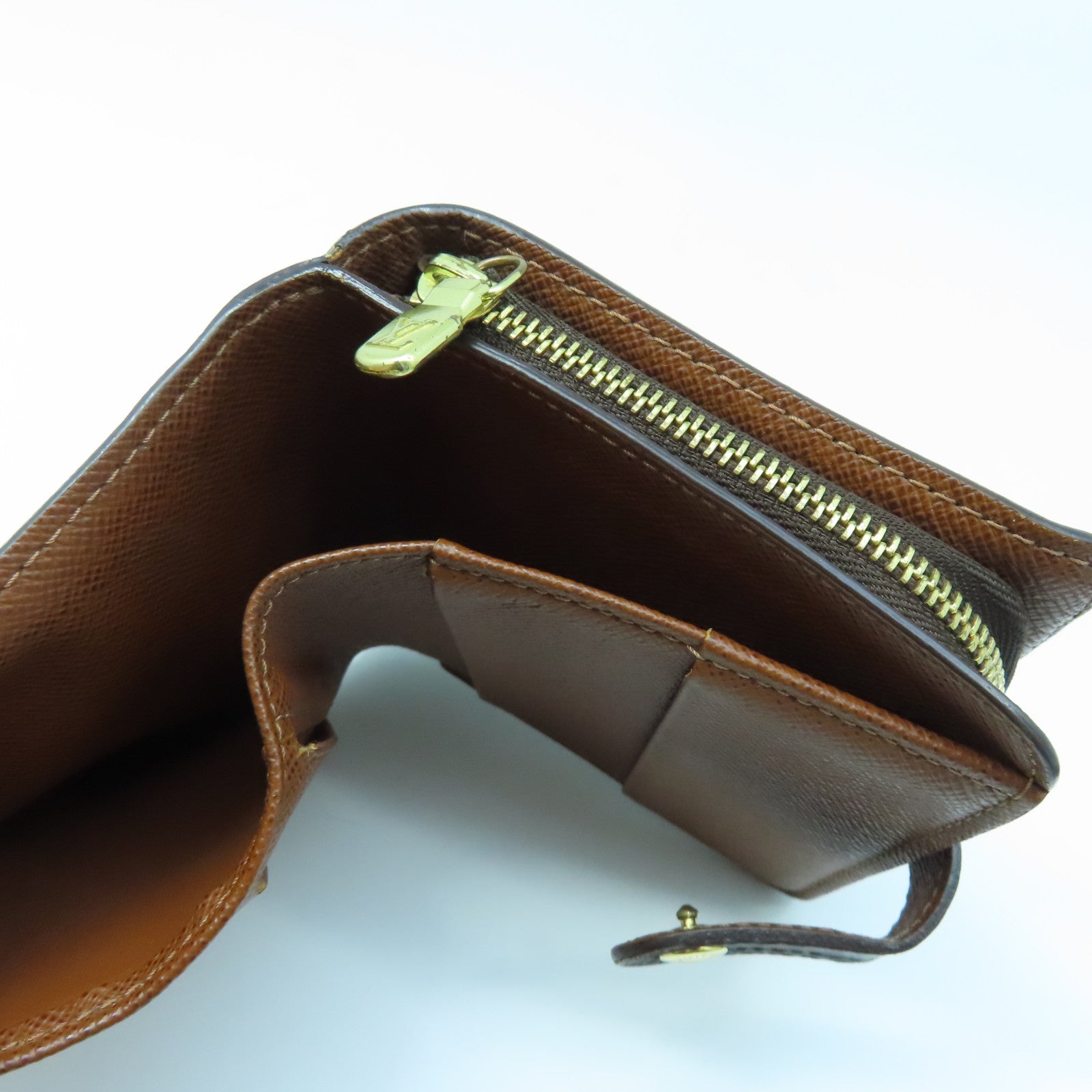 LOUIS VUITTON Monogram Wallet金扣錢包棕色