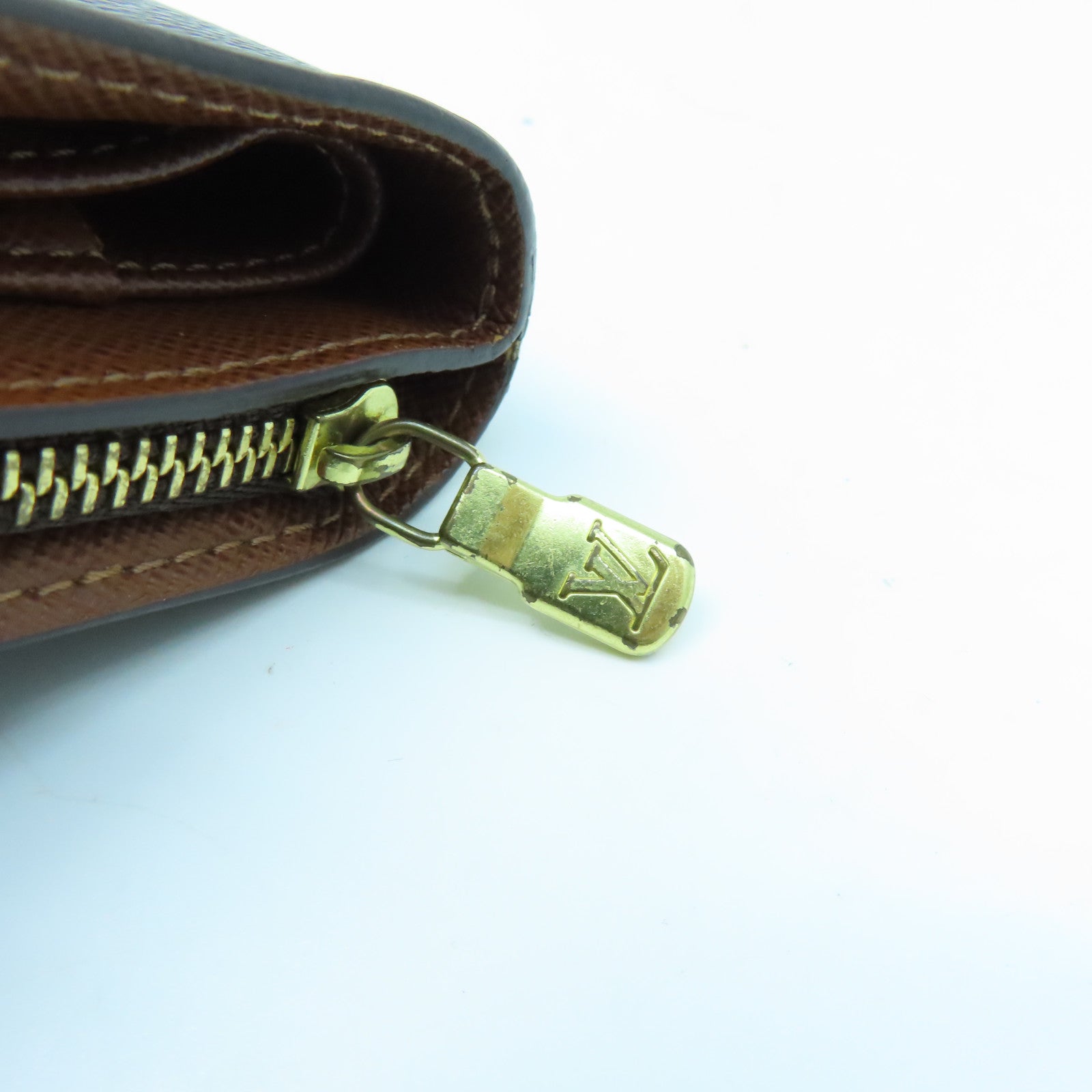 LOUIS VUITTON Monogram Wallet金扣錢包棕色
