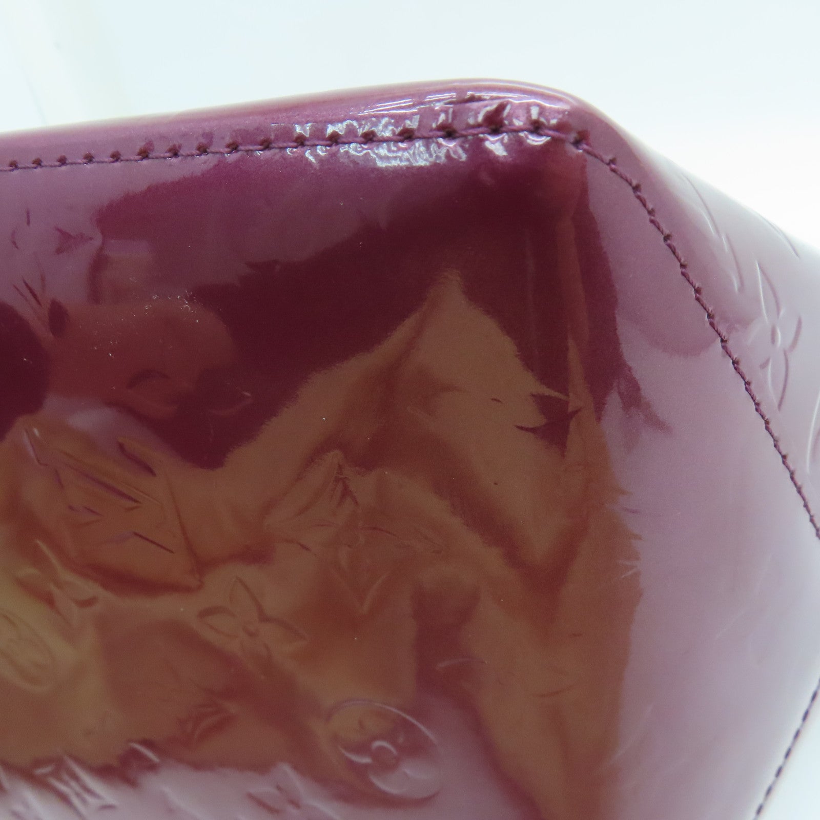 LOUIS VUITTON Monogram Mini Bellevue PM金扣手挽袋紫色