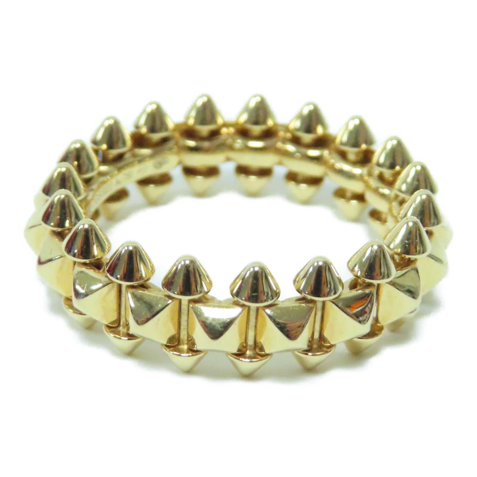 CARTIER 18K玫瑰金Clash de Ring戒指Cartier#62/US#10