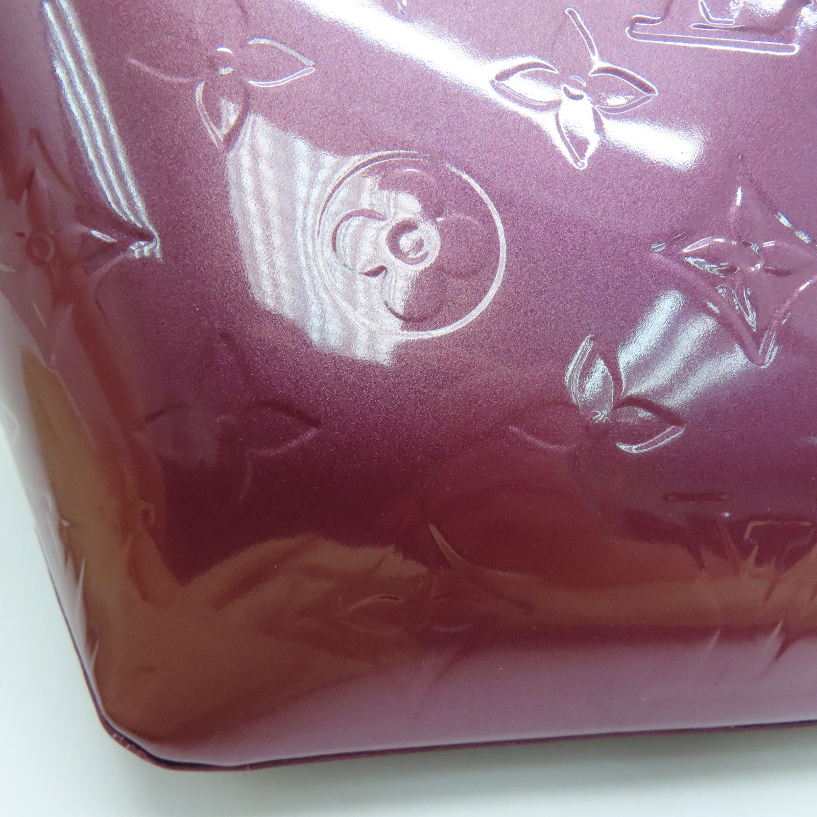 LOUIS VUITTON Monogram Mini Bellevue PM金扣手挽袋紫色