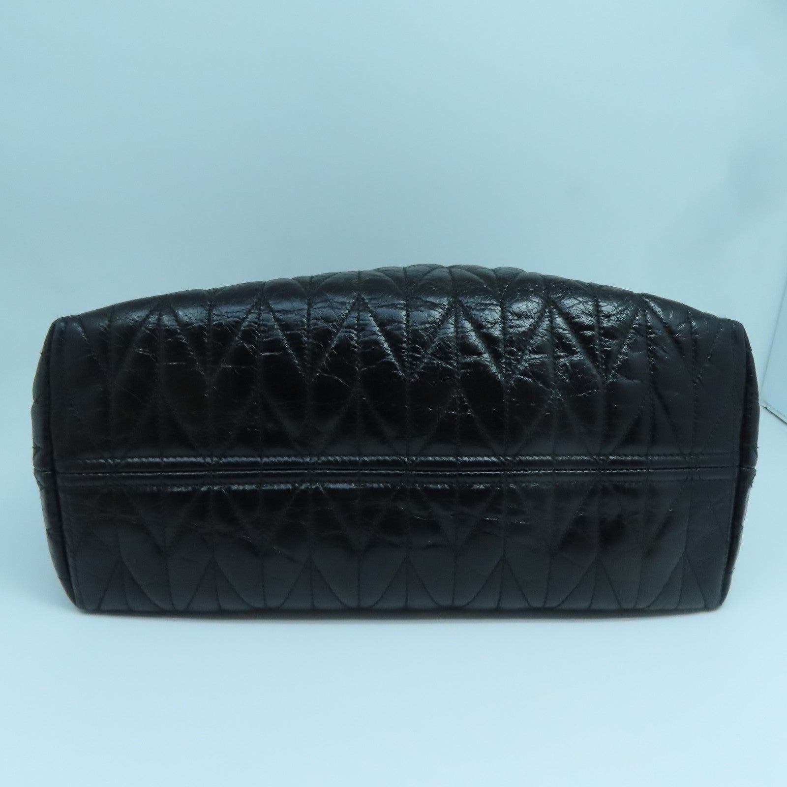 Miu Miu 牛皮皮革2 Way Shoulder手挽肩背兩用袋黑色