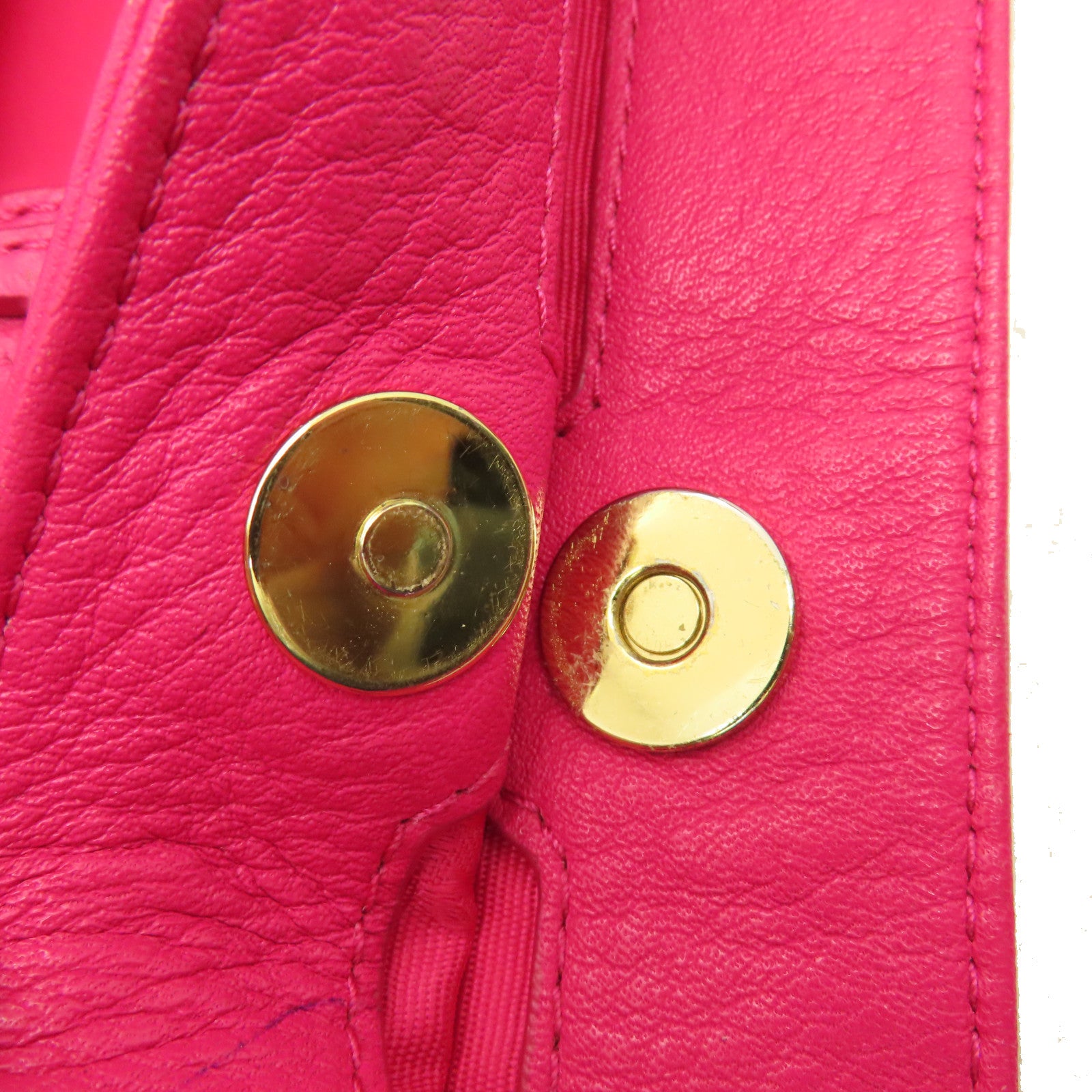 Tory Burch 尼龍Tote Bag金扣手挽袋桃紅色