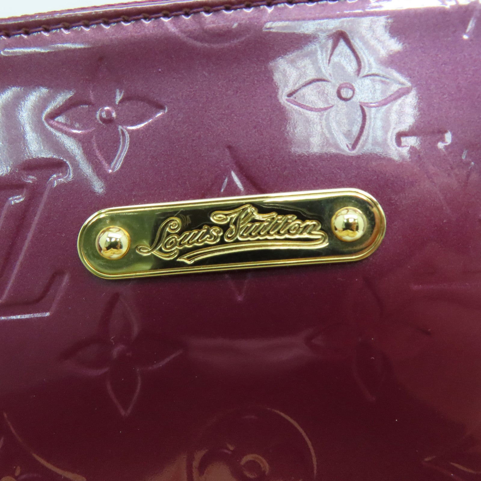 LOUIS VUITTON Monogram Mini Bellevue PM金扣手挽袋紫色