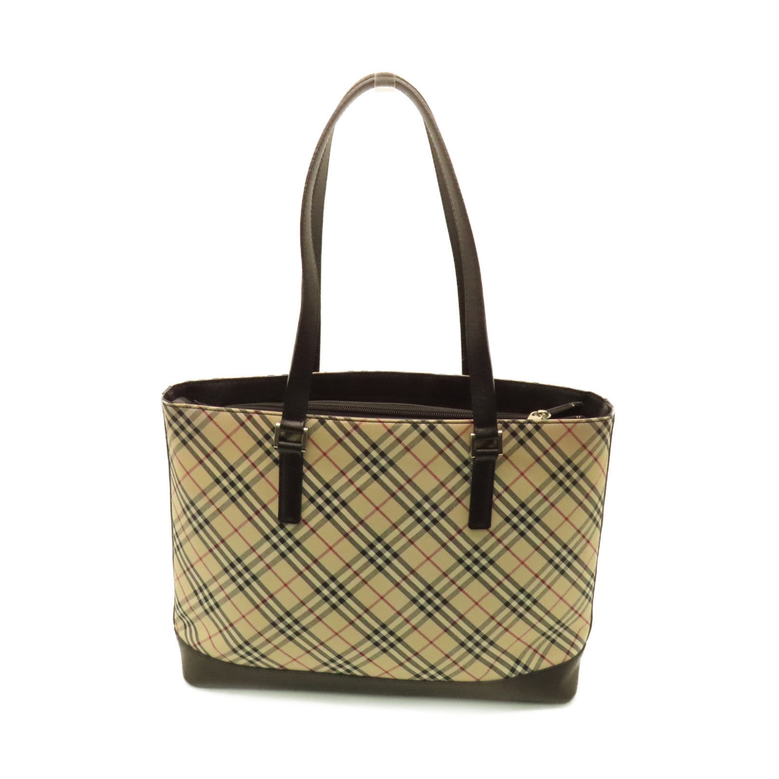 BURBERRY 帆布Shoulder Bag肩背袋杏色/黑色
