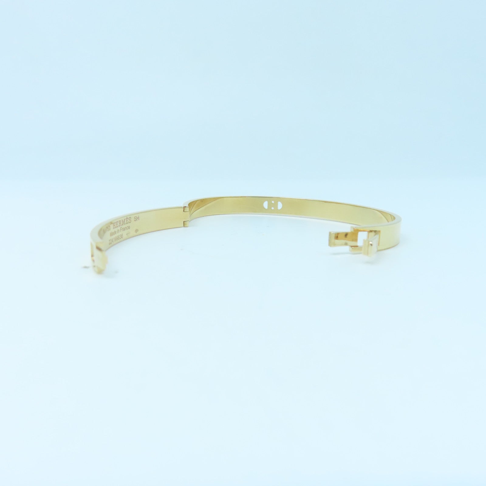 HERMES 18K玫瑰金H d'Ancre Bracelet手鐲玫瑰金色