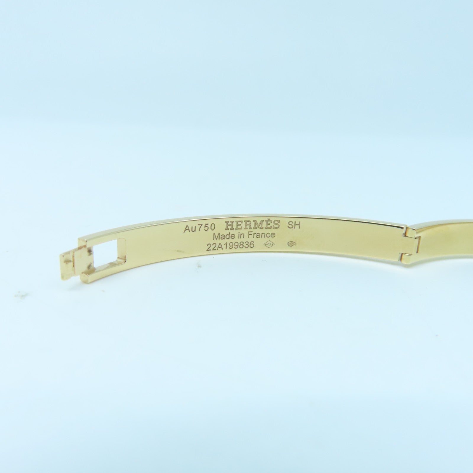 HERMES 18K玫瑰金H d'Ancre Bracelet手鐲玫瑰金色