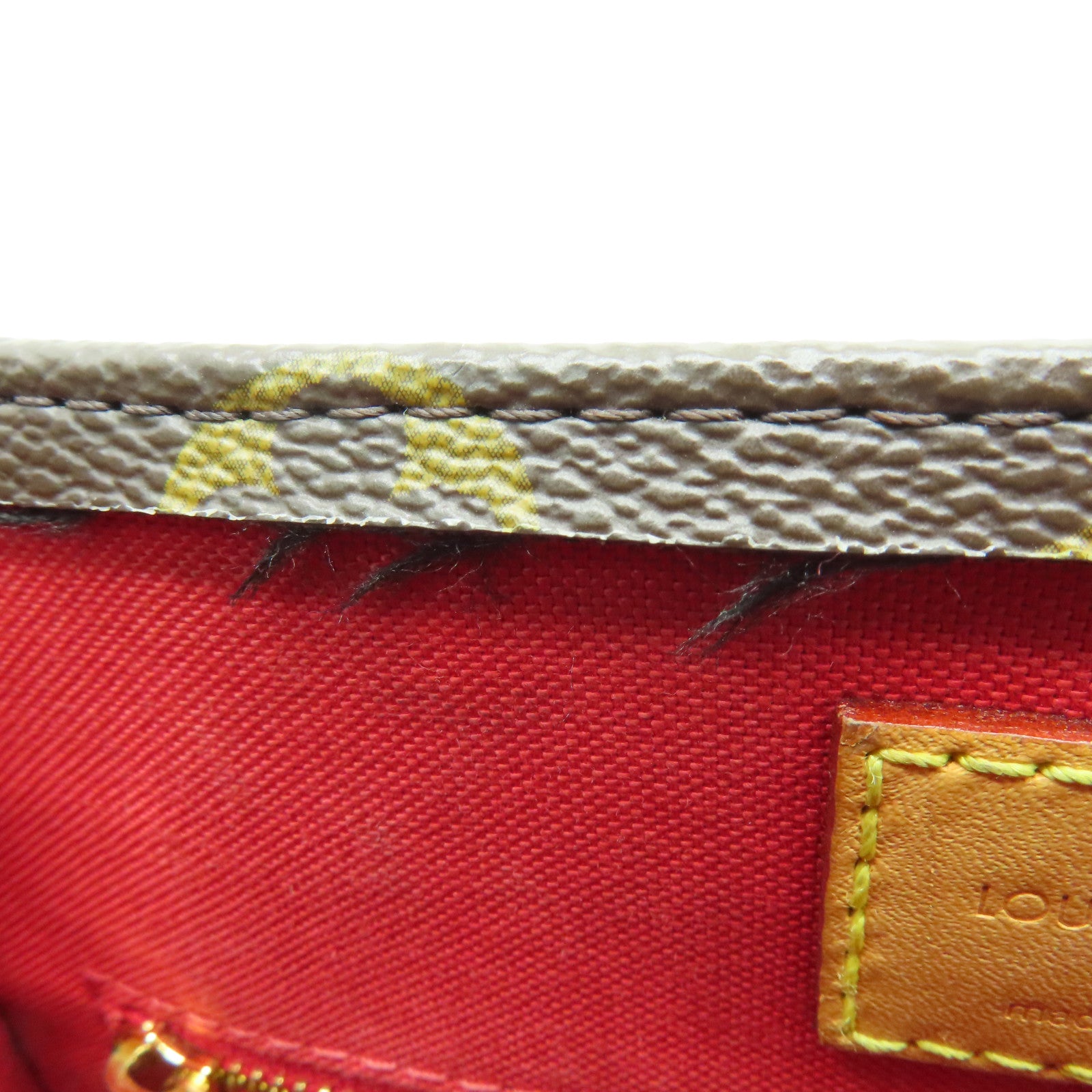 LOUIS VUITTON Monogram Sac Plat BB金扣手挽肩背兩用袋棕色
