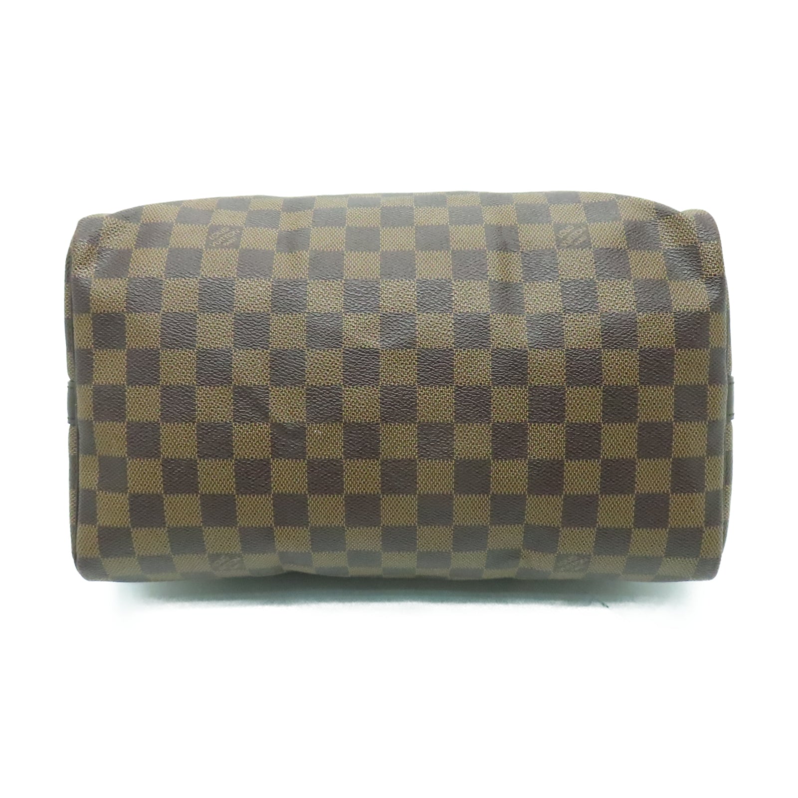 LOUIS VUITTON Damier Speedy Bandouliere 30金扣手挽肩背兩用袋啡色
