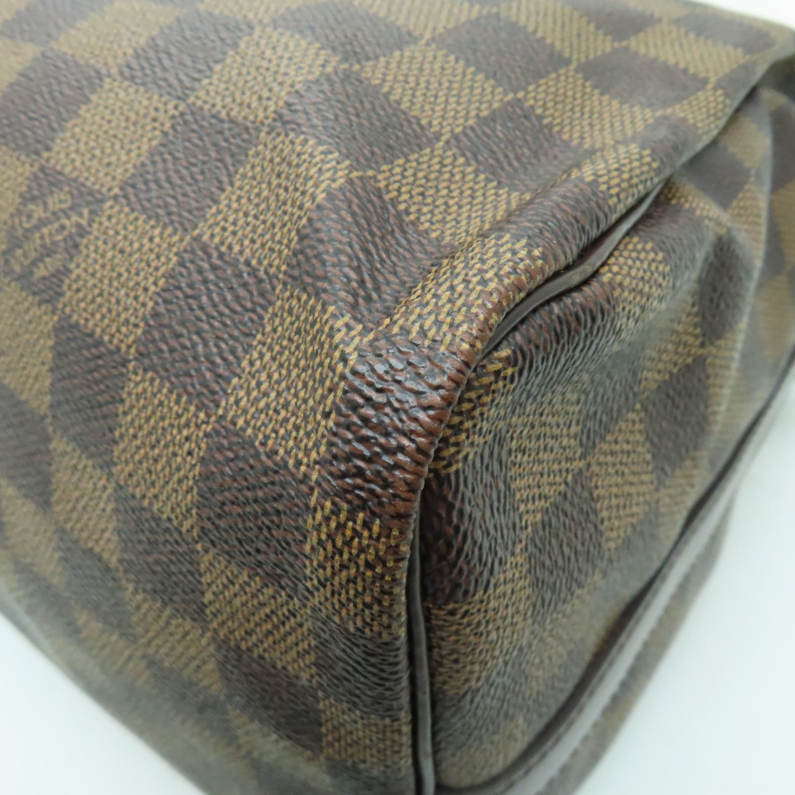 LOUIS VUITTON Damier Speedy Bandouliere 30金扣手挽肩背兩用袋啡色