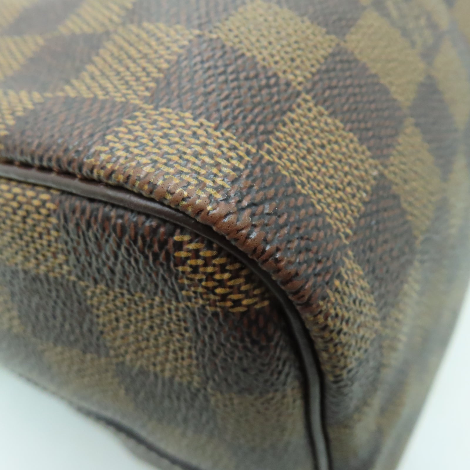 LOUIS VUITTON Damier Speedy Bandouliere 30金扣手挽肩背兩用袋啡色