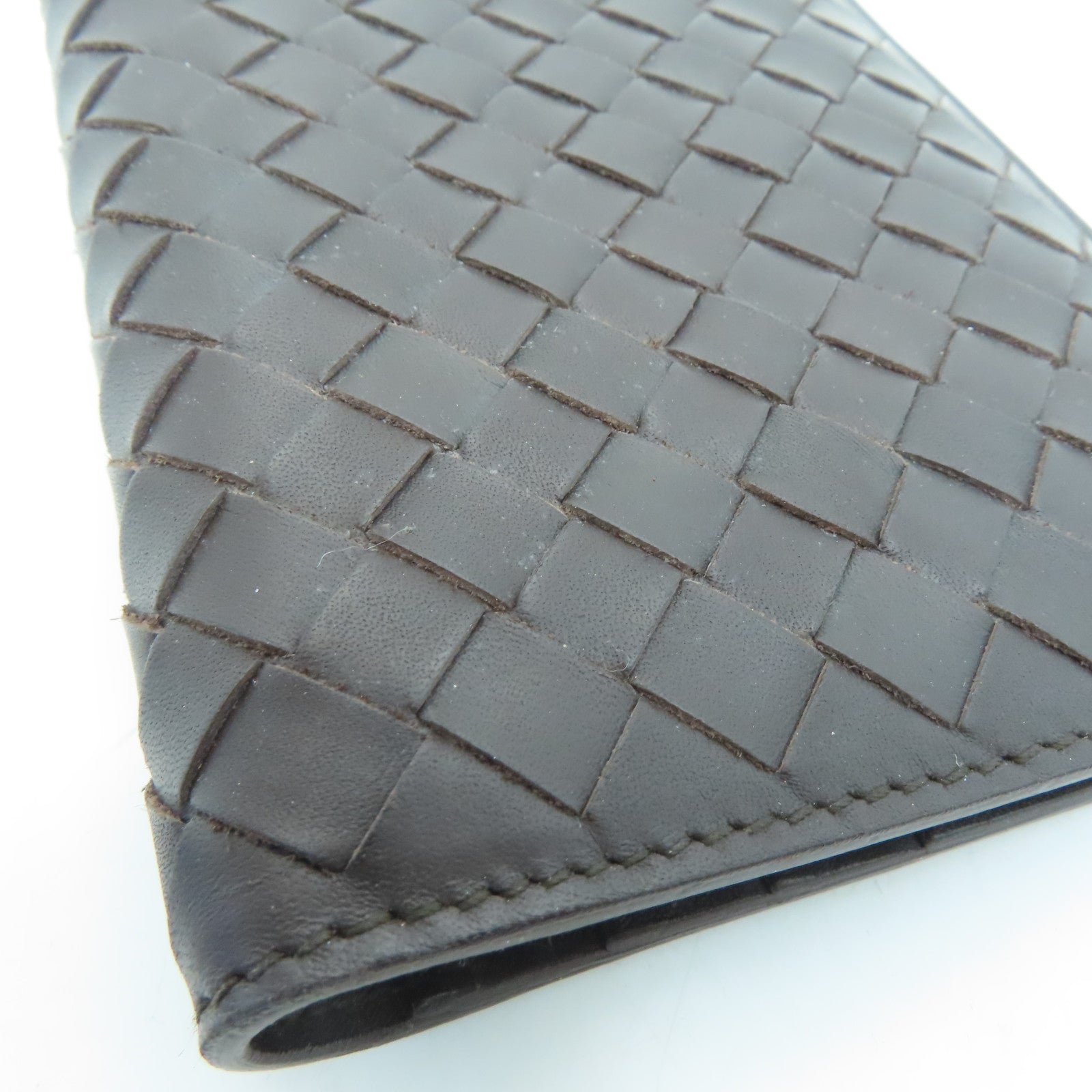 BOTTEGA VENETA 織紋皮革Wallet錢包啡色