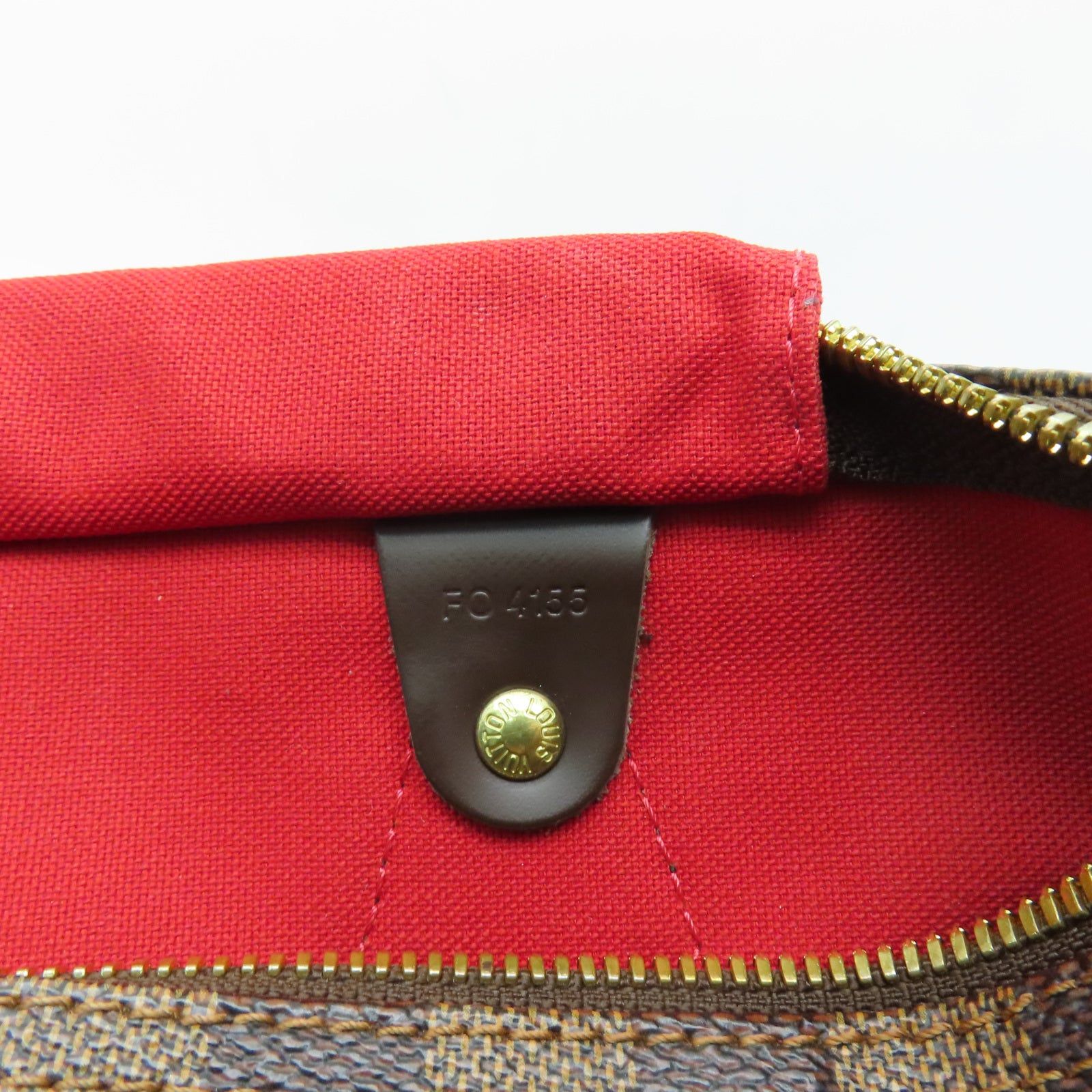 LOUIS VUITTON Damier Speedy Bandouliere 30金扣手挽肩背兩用袋啡色