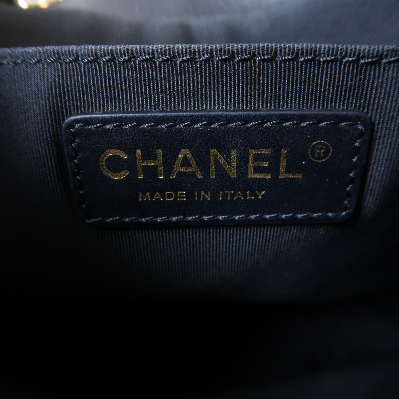 CHANEL 菱格牛皮皮革Chain Shoulder Bag金扣手挽肩背兩用袋黑色
