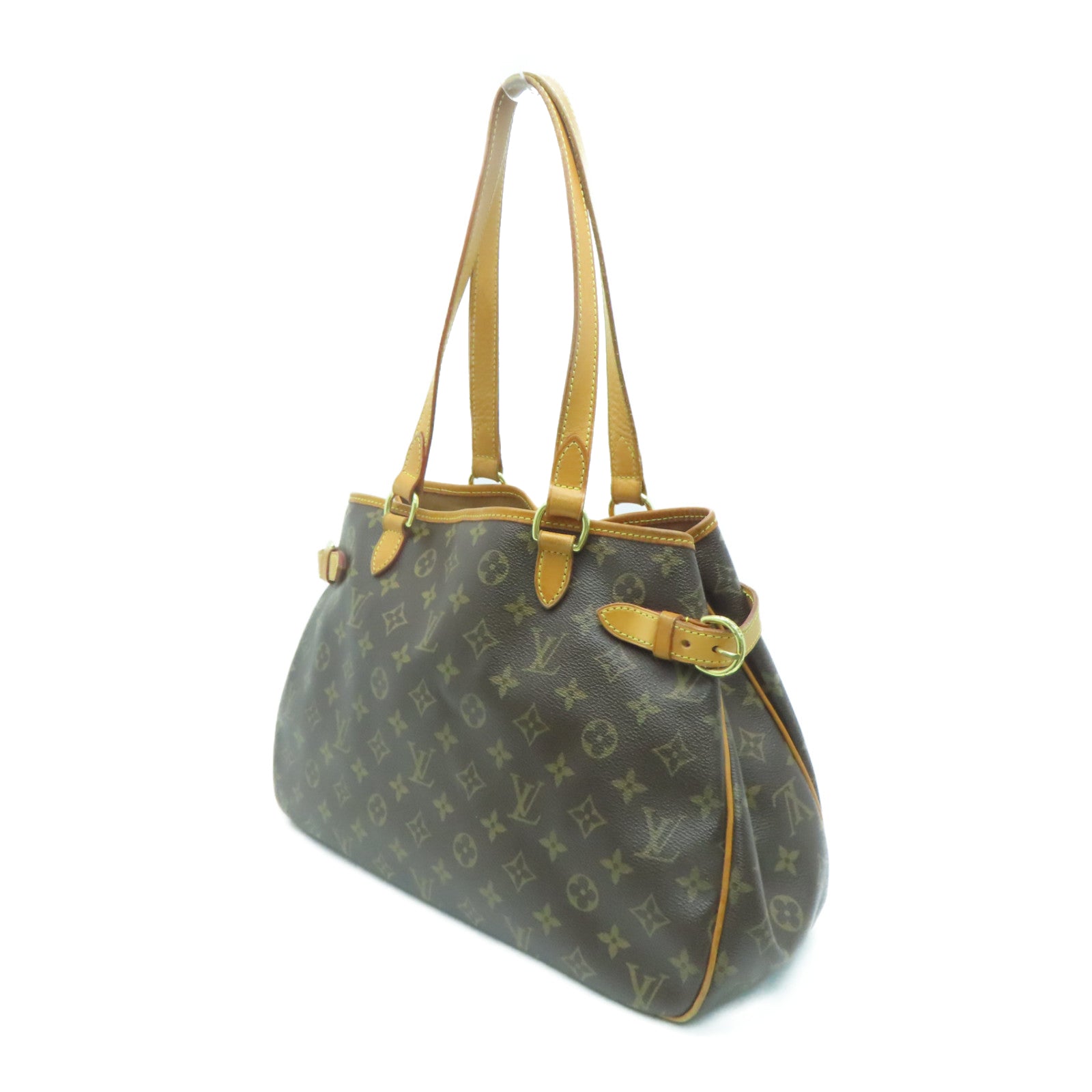 LOUIS VUITTON Monogram Batignolles Horizontal金扣肩背袋啡色