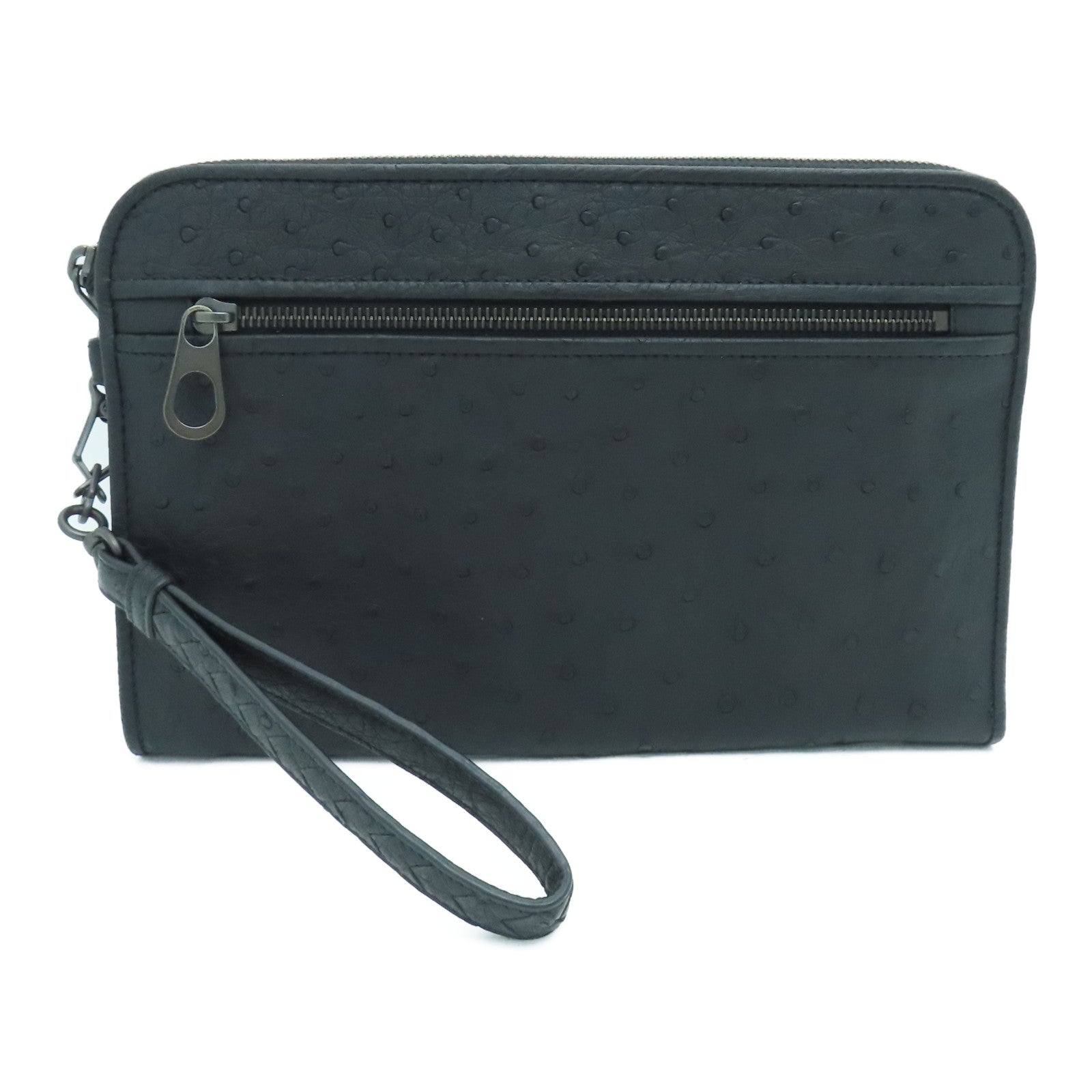 BOTTEGA VENETA 牛皮皮革Clutch Bag手拿包黑色