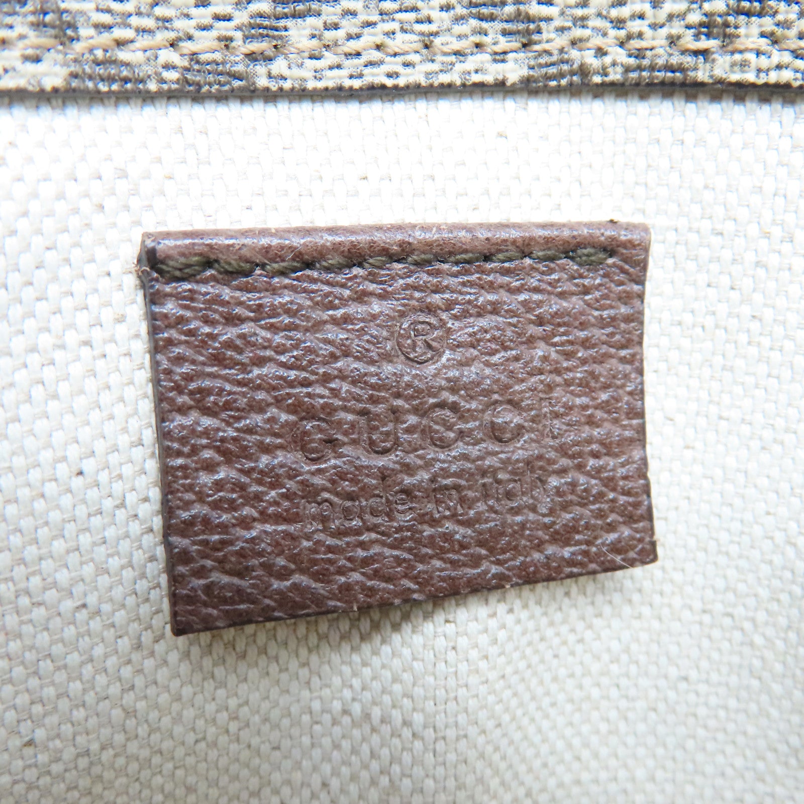 GUCCI 塗層帆布Neo Vintage GG Supreme Belt Bag金扣肩背袋啡色/彩色