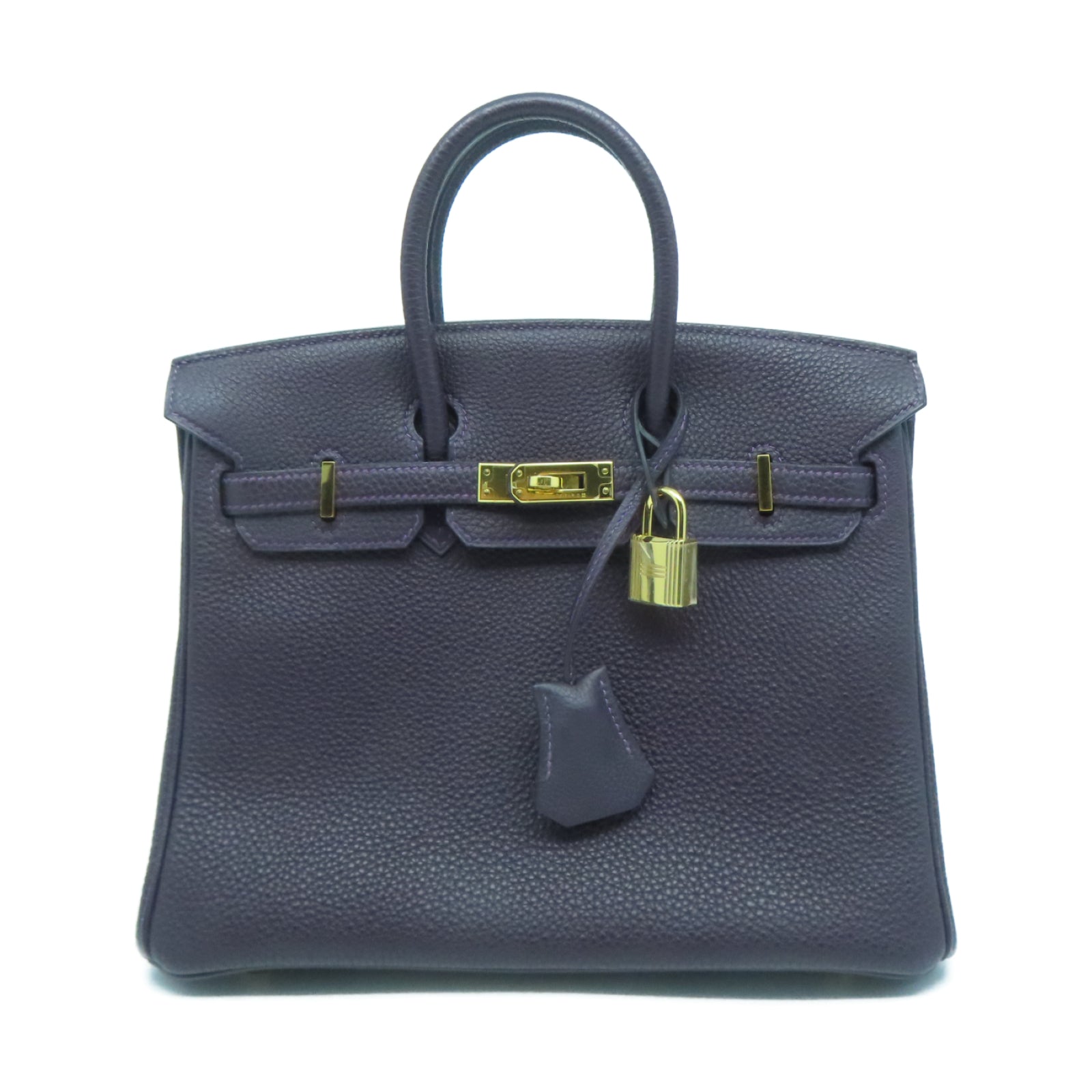 HERMES Togo皮革Birkin 25金扣手挽袋Raisin葡萄紫色