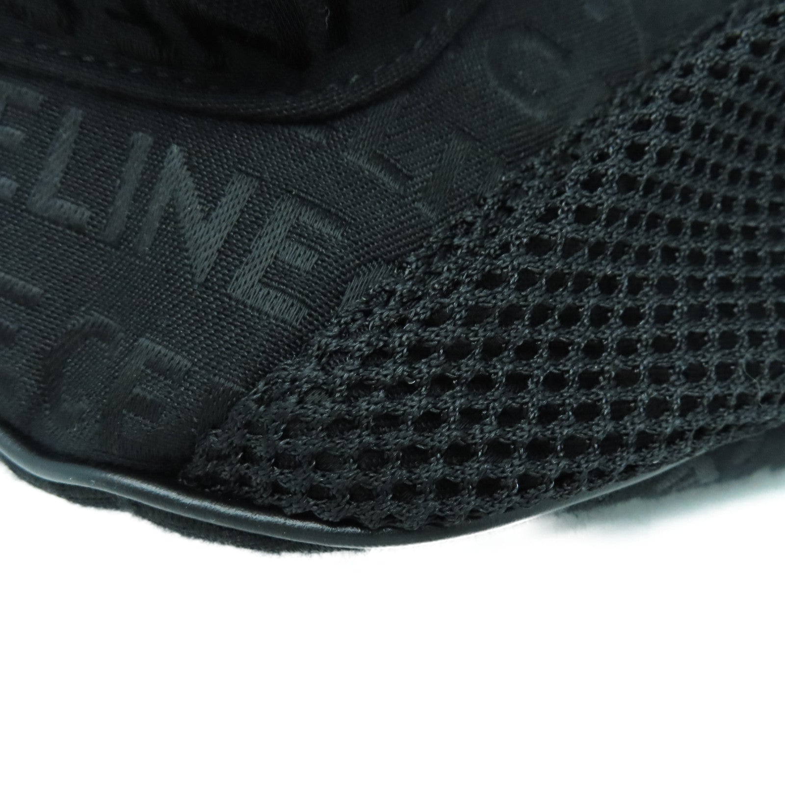 CELINE 帆布Logo Trekking Belt Bag银扣腰包黑色