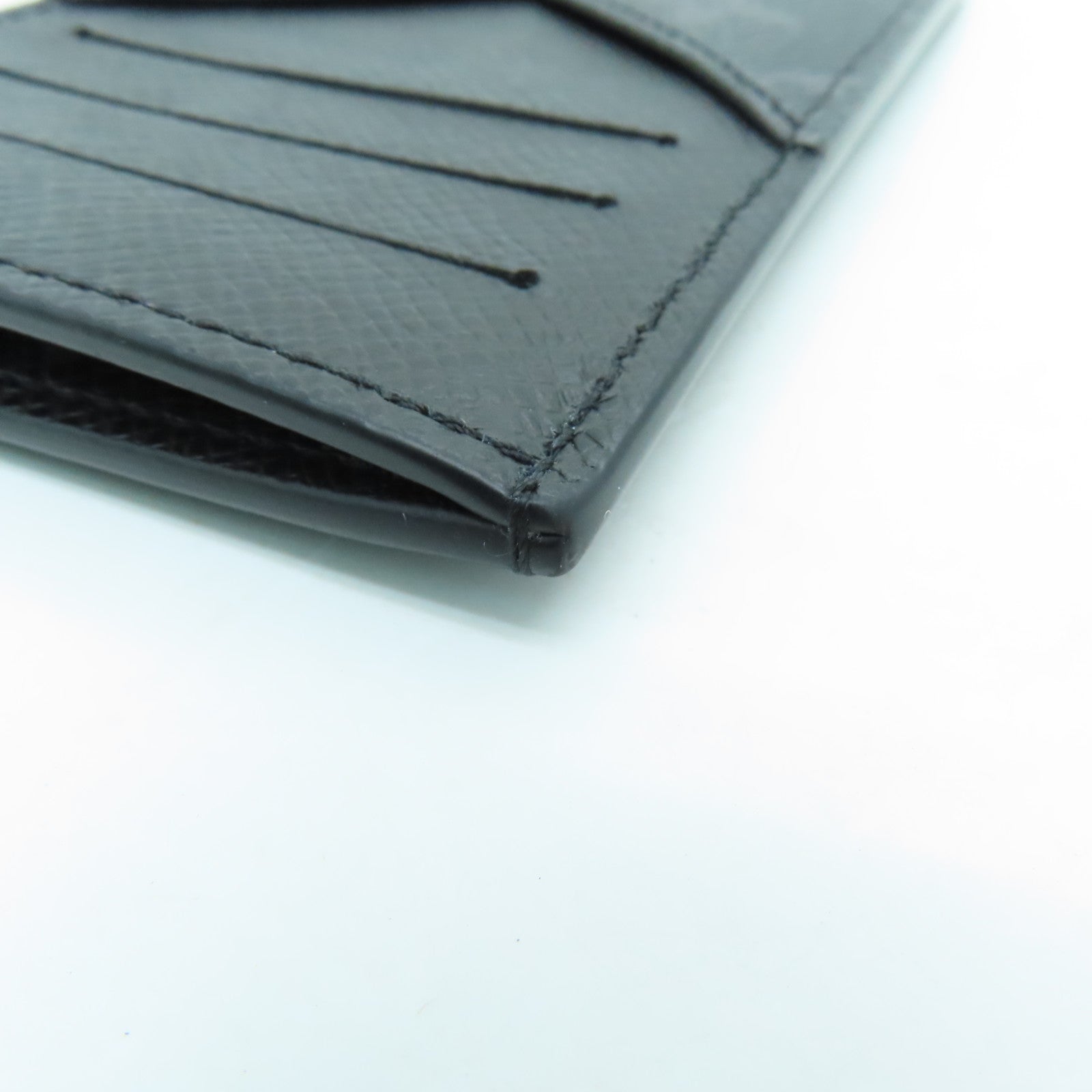 LOUIS VUITTON 【激減優惠】Monogram Card Case銀扣卡片套黑色