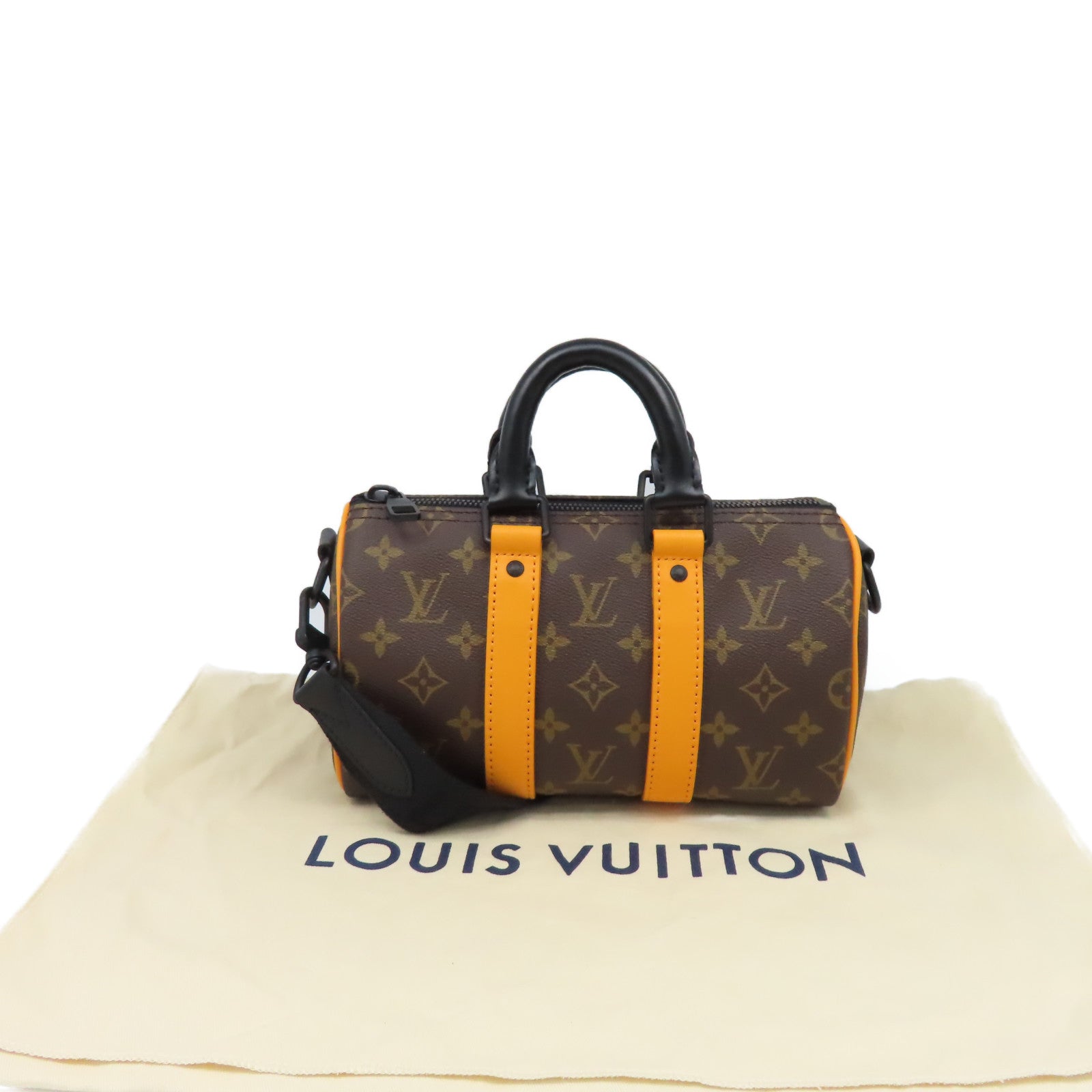LOUIS VUITTON Monogram Keepall Bandouliere 25 2Way Shoulder Bag手挽肩背兩用袋啡色