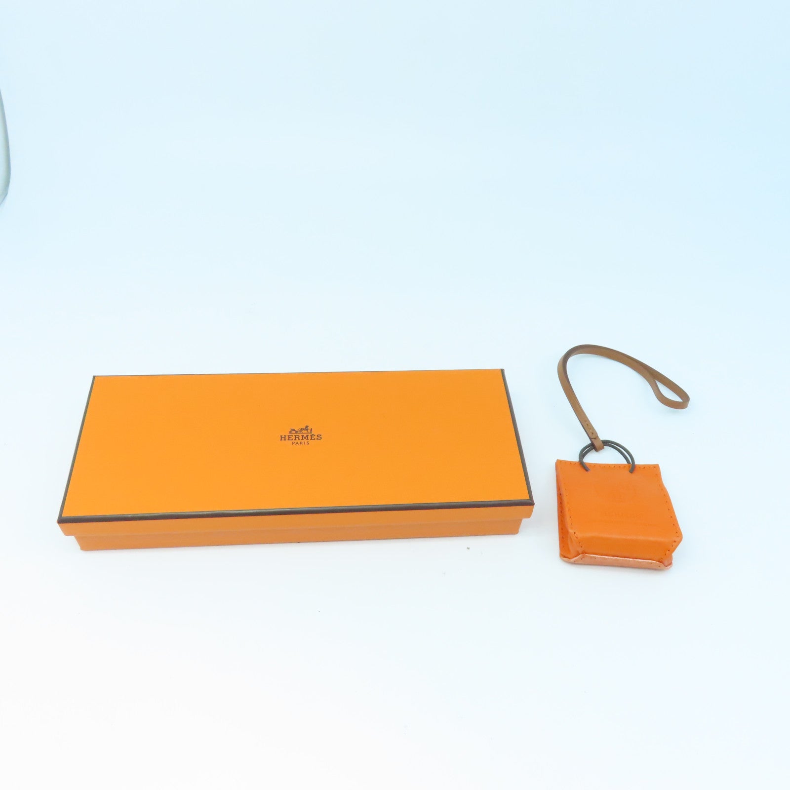 HERMES  Milo皮革/Swift皮革Orange Bag Charm掛飾橙色