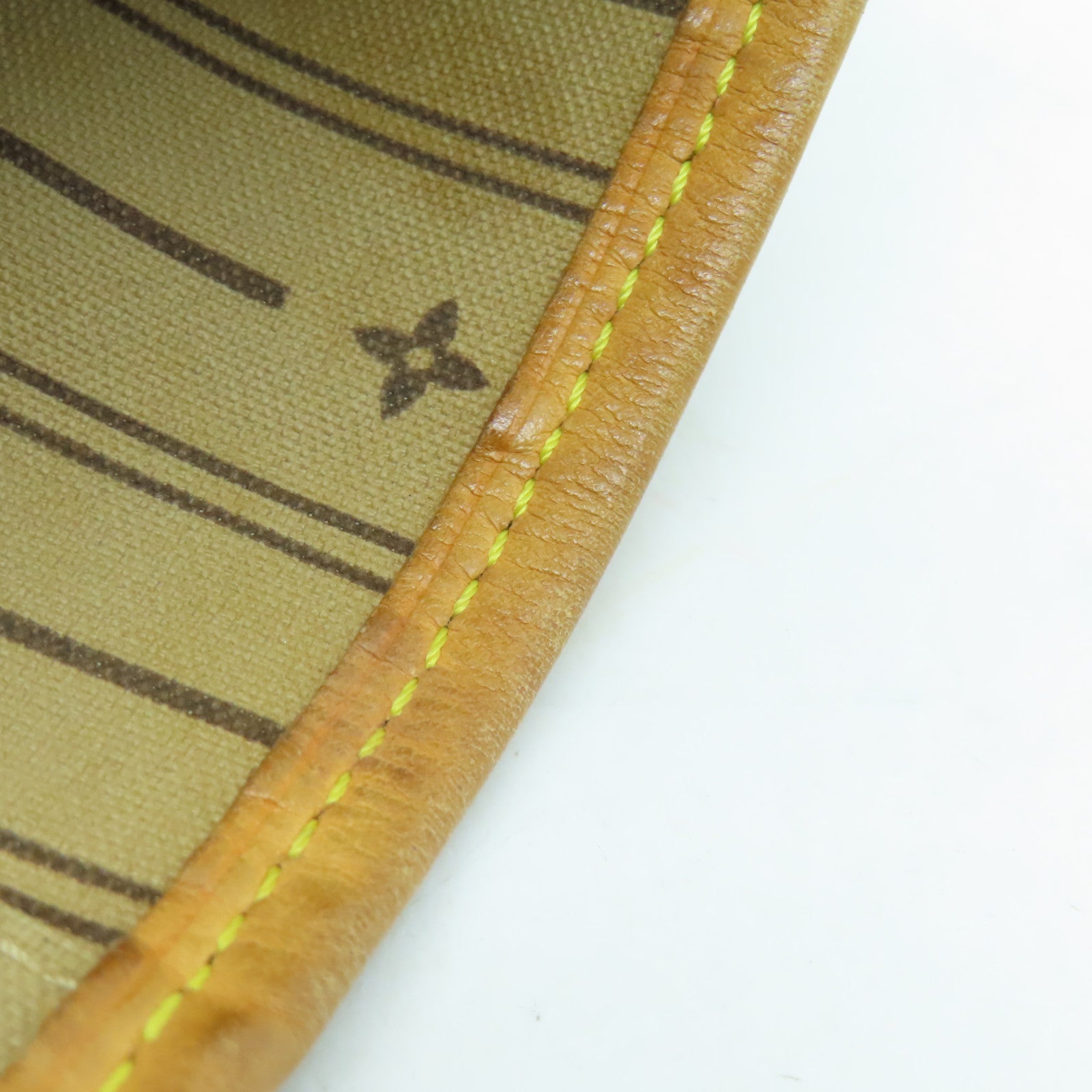 LOUIS VUITTON Monogram Neverfull GM金扣手挽袋啡色