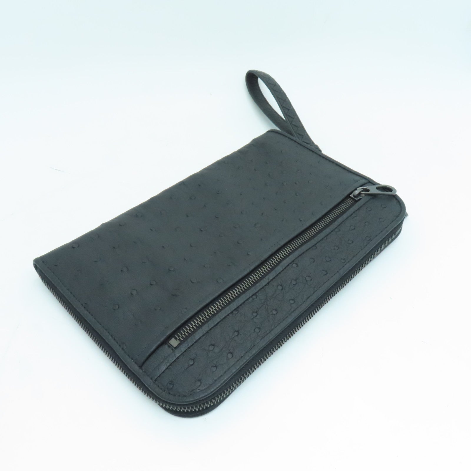 BOTTEGA VENETA 牛皮皮革Clutch Bag手拿包黑色